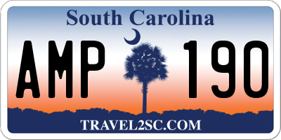 SC license plate AMP190