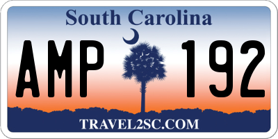 SC license plate AMP192