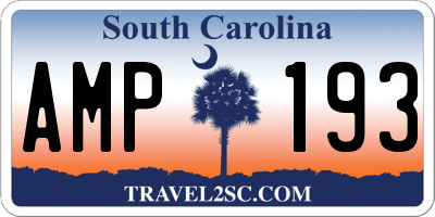 SC license plate AMP193