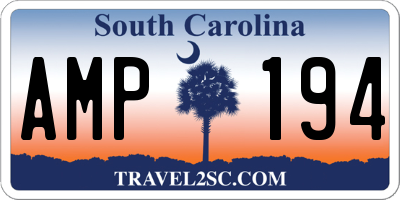 SC license plate AMP194