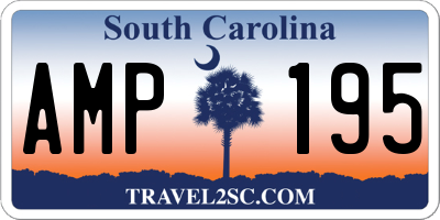SC license plate AMP195