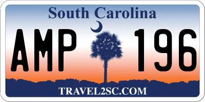 SC license plate AMP196
