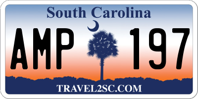 SC license plate AMP197