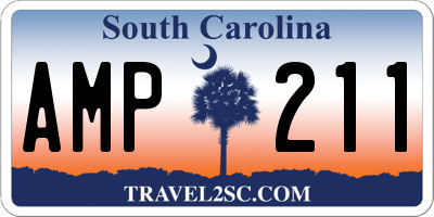 SC license plate AMP211