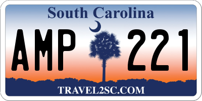 SC license plate AMP221