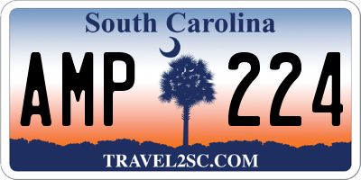 SC license plate AMP224