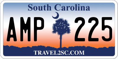 SC license plate AMP225