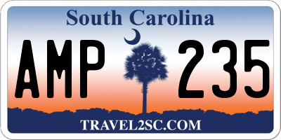 SC license plate AMP235