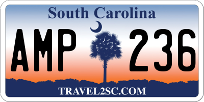 SC license plate AMP236