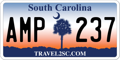 SC license plate AMP237