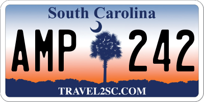 SC license plate AMP242