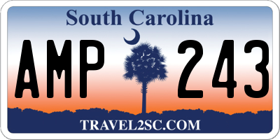 SC license plate AMP243