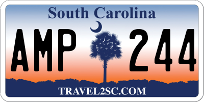 SC license plate AMP244