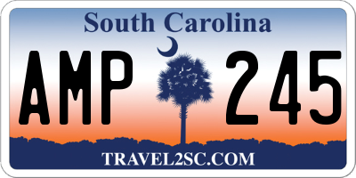 SC license plate AMP245