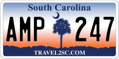 SC license plate AMP247
