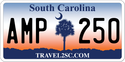 SC license plate AMP250