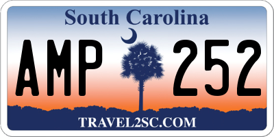 SC license plate AMP252