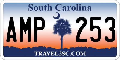 SC license plate AMP253