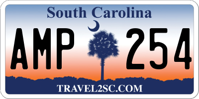 SC license plate AMP254