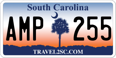 SC license plate AMP255