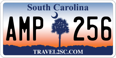 SC license plate AMP256