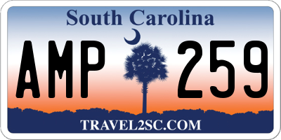 SC license plate AMP259