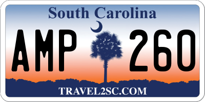 SC license plate AMP260