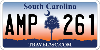 SC license plate AMP261