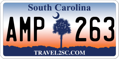 SC license plate AMP263