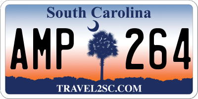 SC license plate AMP264
