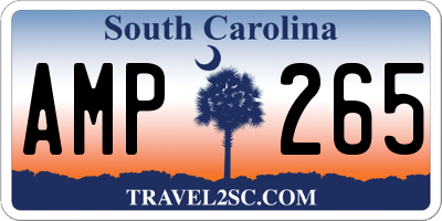SC license plate AMP265
