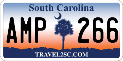 SC license plate AMP266