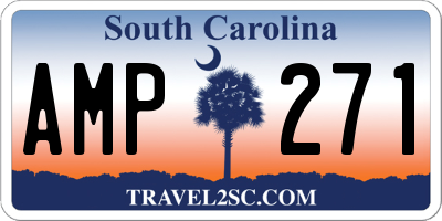 SC license plate AMP271