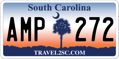 SC license plate AMP272