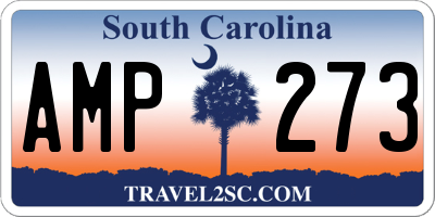 SC license plate AMP273
