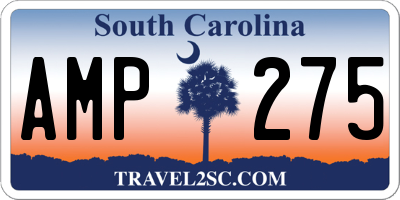 SC license plate AMP275