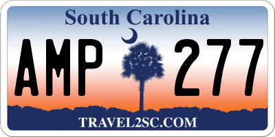 SC license plate AMP277