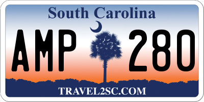 SC license plate AMP280