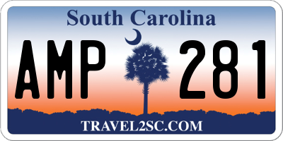 SC license plate AMP281