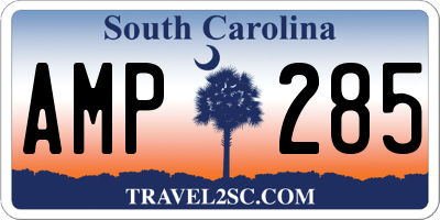 SC license plate AMP285