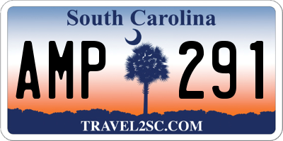 SC license plate AMP291