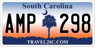 SC license plate AMP298