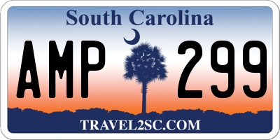 SC license plate AMP299