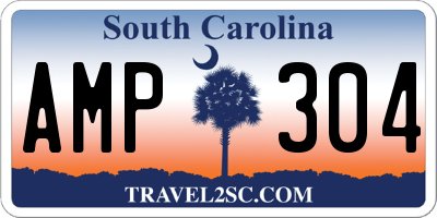 SC license plate AMP304