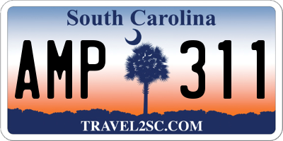 SC license plate AMP311