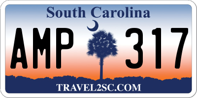 SC license plate AMP317
