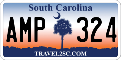 SC license plate AMP324