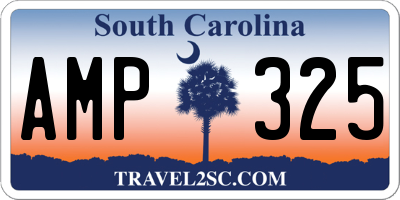 SC license plate AMP325