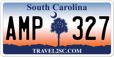 SC license plate AMP327