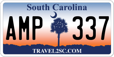SC license plate AMP337